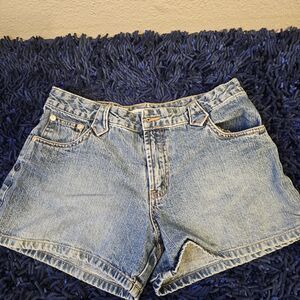 Canyon River Blue Women Denim Shorts Sz 7 Light Wash Mid Rise Classic Jean DD720